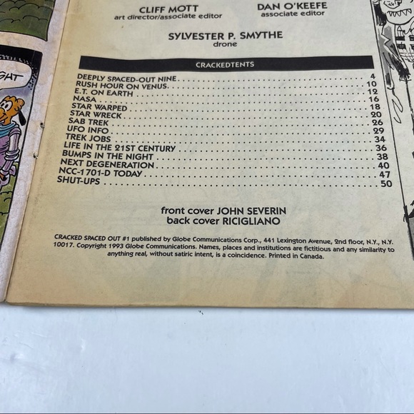 Cracked Spaced Out Comic Book Star Trek 1993 - Picture 6 of 7